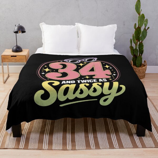 Item preview, 34 and Twice as Sassy Birthday designed and sold by NetoGalaxy.