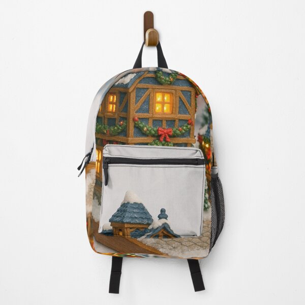 Item preview, Strolling Through the Christmas Market | Cosy Christmas Village Miniature with a Happy Couple designed and sold by Little-Worlds.