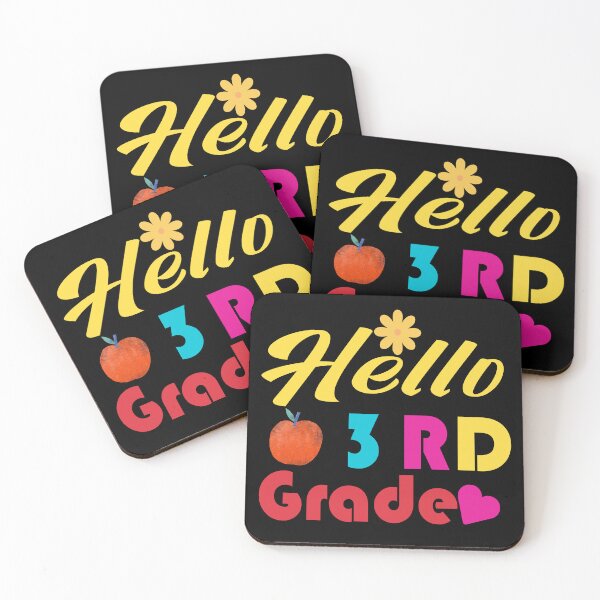 Item preview, Hello 3rd Grade – Colorful First Day of School Gift for Students, Teachers & Parents designed and sold by karibov.