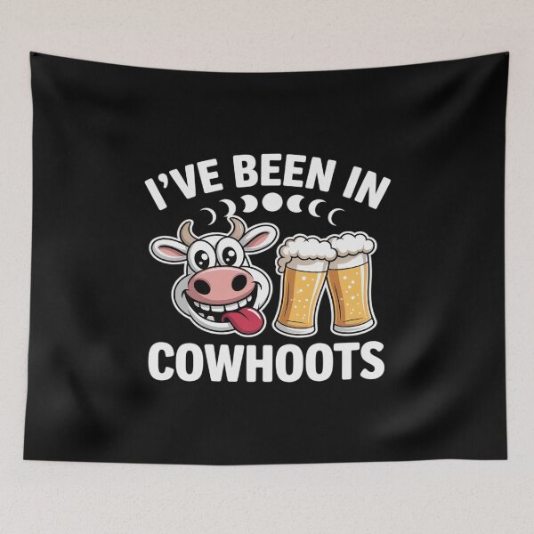 Item preview, Funny Drunk Cow in Cowhoots- Cow Appreciation Party  designed and sold by VerseFarm.