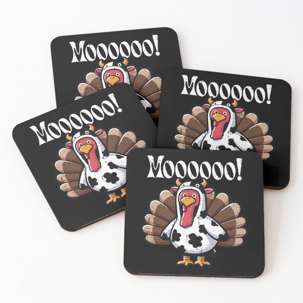 Item preview, Funny Turkey Moo Day Holiday Cow Festive Thanksgiving 90s designed and sold by rebeccathanuos.