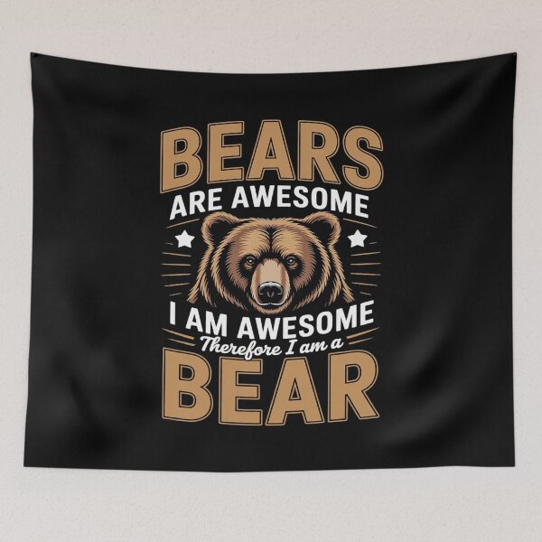 Item preview, Brown Bear Grizzly Animals - Bears are Awesome  designed and sold by RsFilsingerArt.