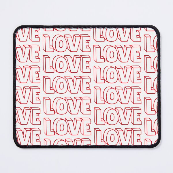 Item preview, 3D Block Love Typographic Valentine Art designed and sold by monikko.