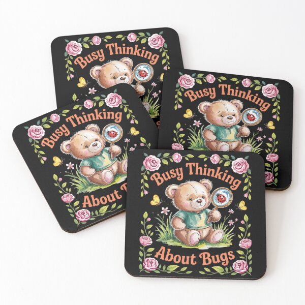 Item preview, Busy Thinking About Bugs Bear Bee Floral  designed and sold by RsFilsingerArt.
