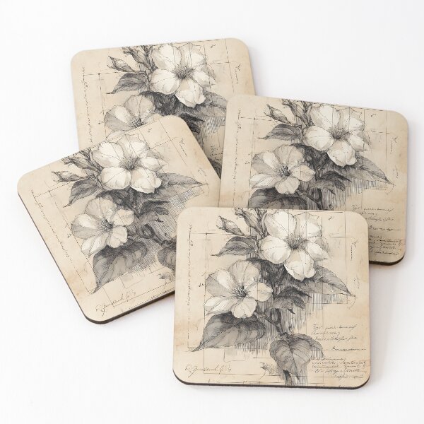 Item preview, Classic Scientific Flowers Drawing designed and sold by bapupa.