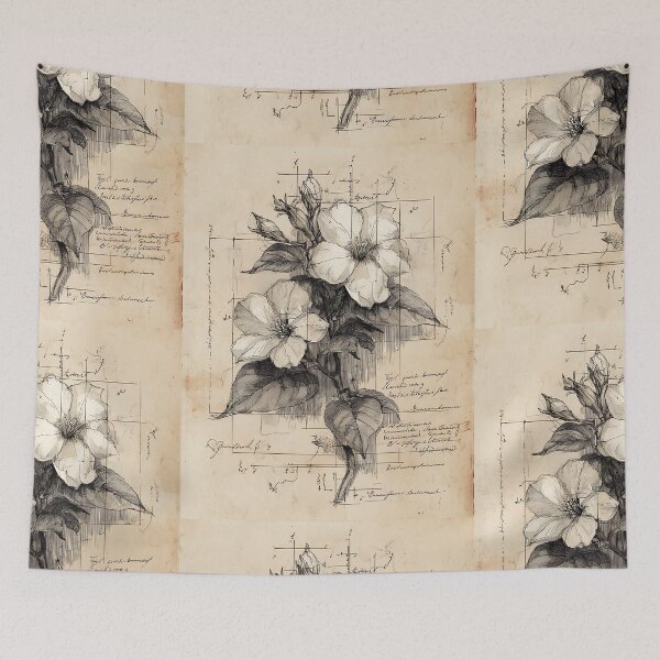 Item preview, Classic Scientific Flowers Drawing designed and sold by bapupa.