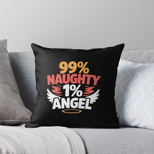 Item preview, 99% Naughty 1% Angel Vector Artwork designed and sold by SnackPAC.