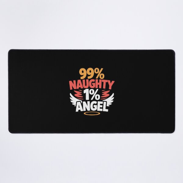 Item preview, 99% Naughty 1% Angel Vector Artwork designed and sold by SnackPAC.