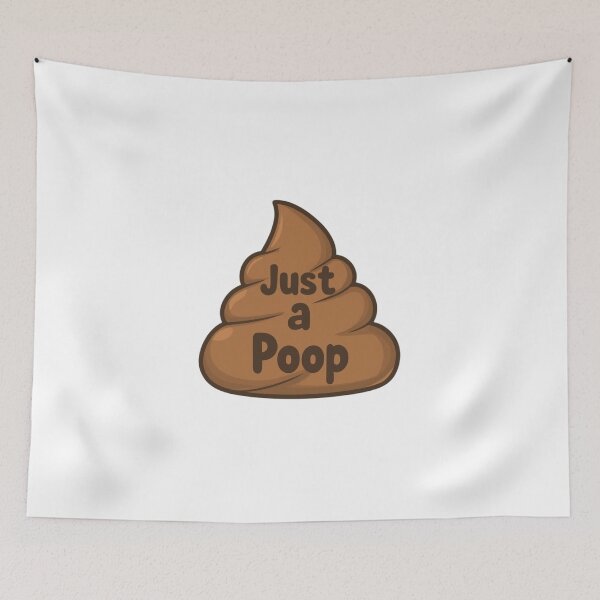 Item preview, Just a Poop – Funny Minimal Illustration designed and sold by RED-MOUSE.