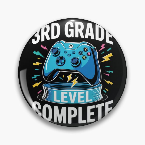 Item preview, 3rd Grade Level Complete Third Grade Video Gamer Graduation  designed and sold by lilLilaBatArt.