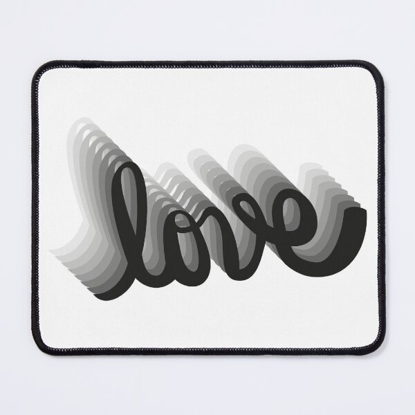 Item preview, Elegant 3D Ribbon Love Typography Art designed and sold by monikko.
