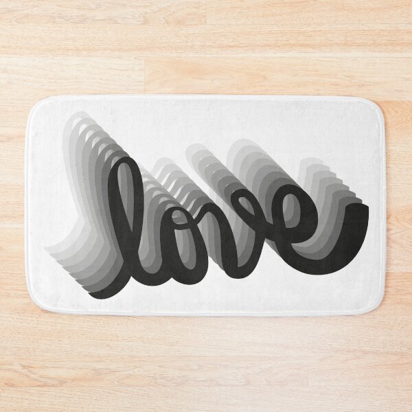 Item preview, Elegant 3D Ribbon Love Typography Art designed and sold by monikko.