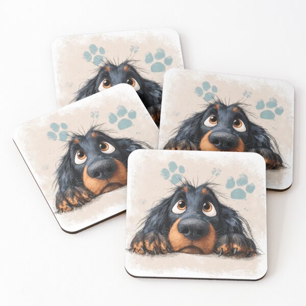 Item preview, Gordon Setter Peeking over Wall 02 designed and sold by Elisabeth Lucas.
