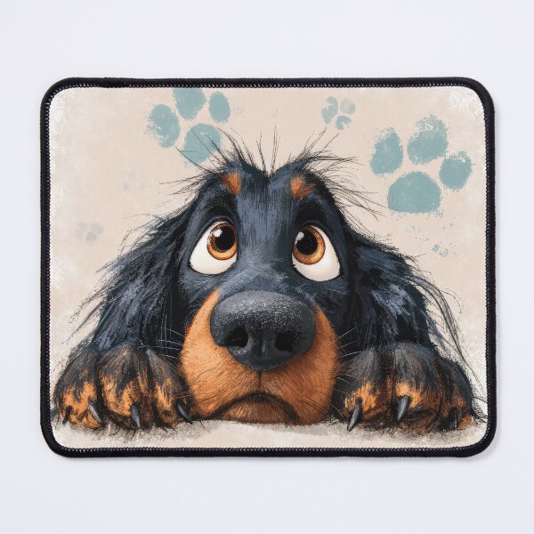 Item preview, Gordon Setter Peeking over Wall 02 designed and sold by Elisabeth Lucas.