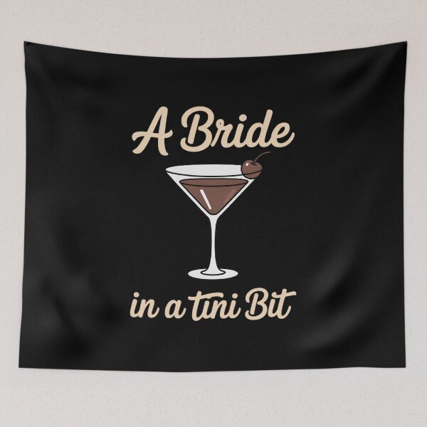 Item preview, A Bride in a Tini Bit Custom Bride Espresso Martini Themed designed and sold by LittleDame.