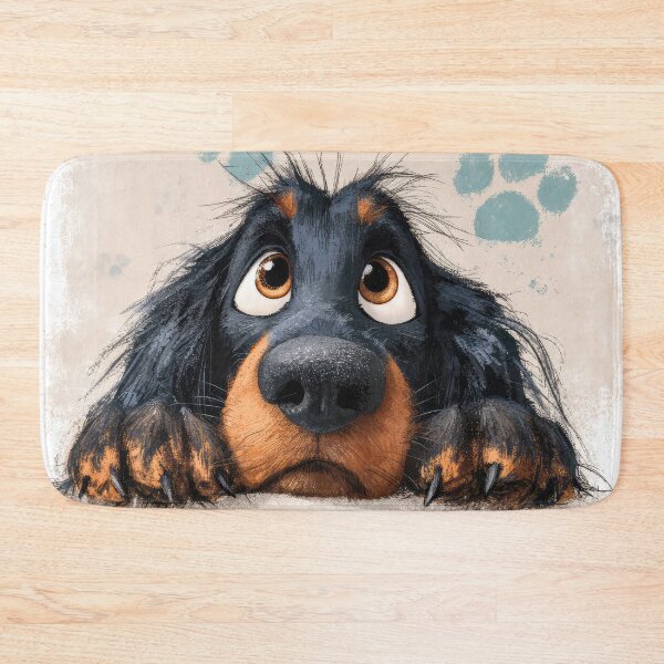 Item preview, Gordon Setter Peeking over Wall 02 designed and sold by Elisabeth Lucas.