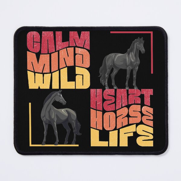 Item preview, Calm Mind Wild Heart Horse Life Art designed and sold by Lamassatshop.