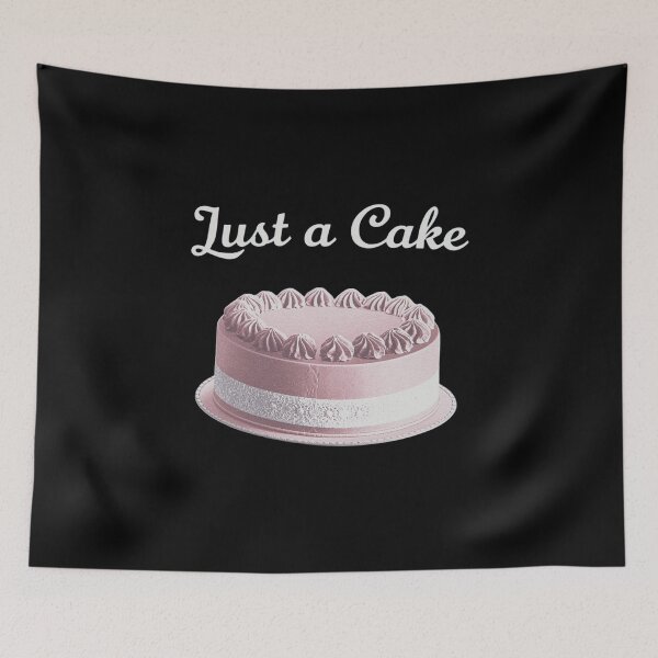 Item preview, Minimalist Pink Cake Poster – “Just a Cake” designed and sold by RED-MOUSE.