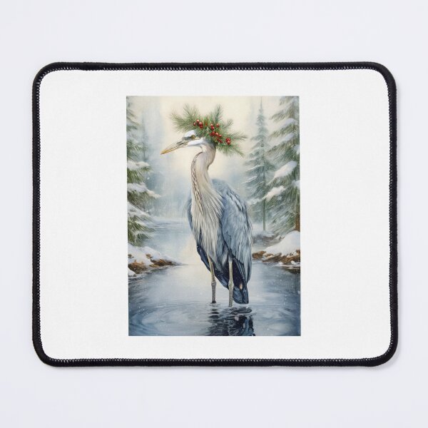 Item preview, Vintage Blue Heron Holiday designed and sold by SnorkleSupply.