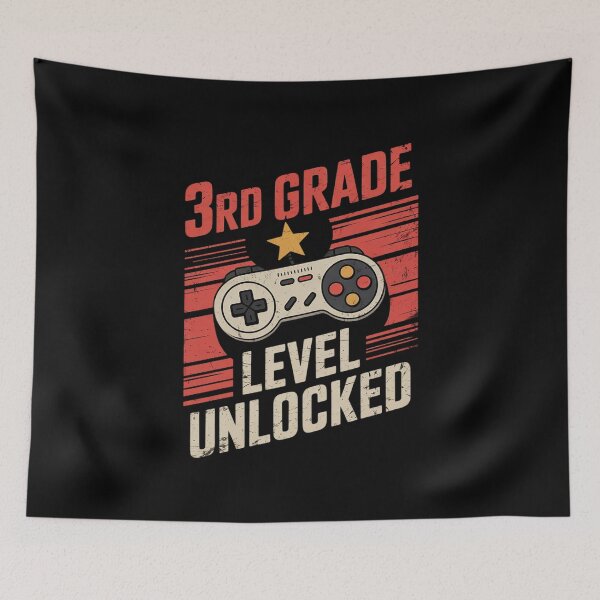 Item preview, 3rd Grade Level Unlocked - Back to School Boy Video Gaming  designed and sold by Belkisallen.