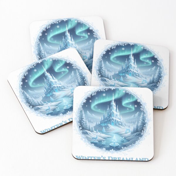 Item preview, Winter's Dreamland, mountain, winter castle designed and sold by RBKstyle.