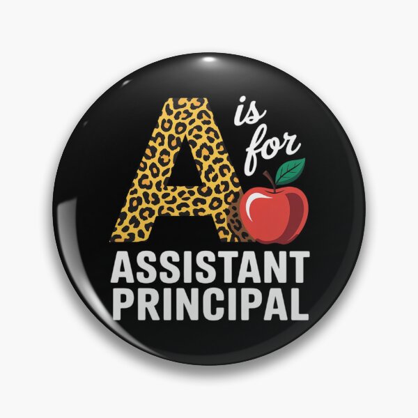 Item preview, A is for Assistant Principal Leopard School Vice Principal designed and sold by LittleDame.