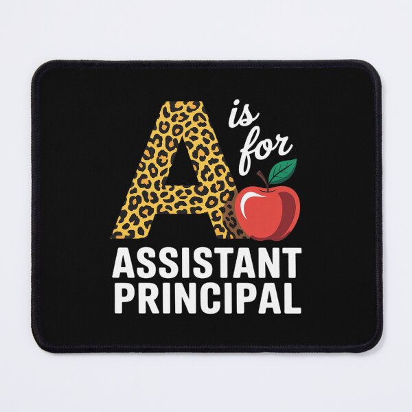 Item preview, A is for Assistant Principal Leopard School Vice Principal designed and sold by LittleDame.