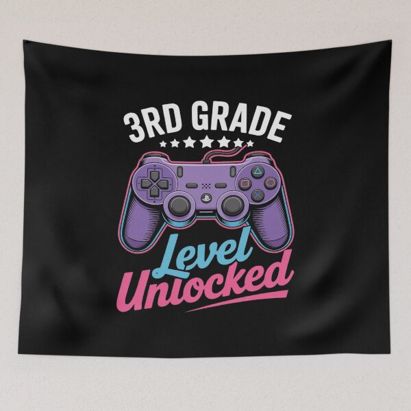 Item preview, 3rd Grade Level Unlocked Back to School Video Gamer Kids  designed and sold by Belkisallen.