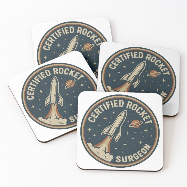 Item preview, Rocket surgeon vintage patch style  designed and sold by Llewynn1225.