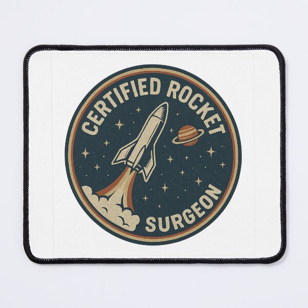 Item preview, Rocket surgeon vintage patch style  designed and sold by Llewynn1225.