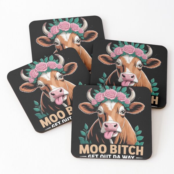 Item preview, Moo Bitch Get Out Da Way Funny Sarcastic Cow  designed and sold by MyzoToyota.