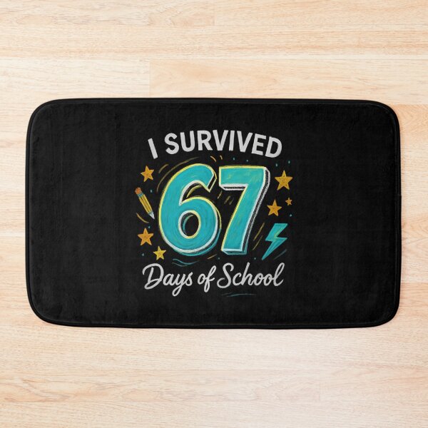 Item preview, of Classic Survived Meme Student School Days I Funny 67 Teacher 67 designed and sold by SteveSaccoro.