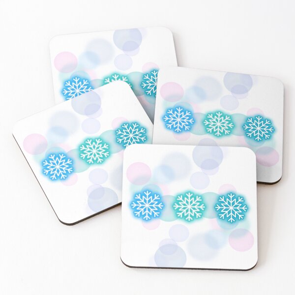Item preview, Neon Snowflakes – Modern Winter Illustration designed and sold by iamKRUK.