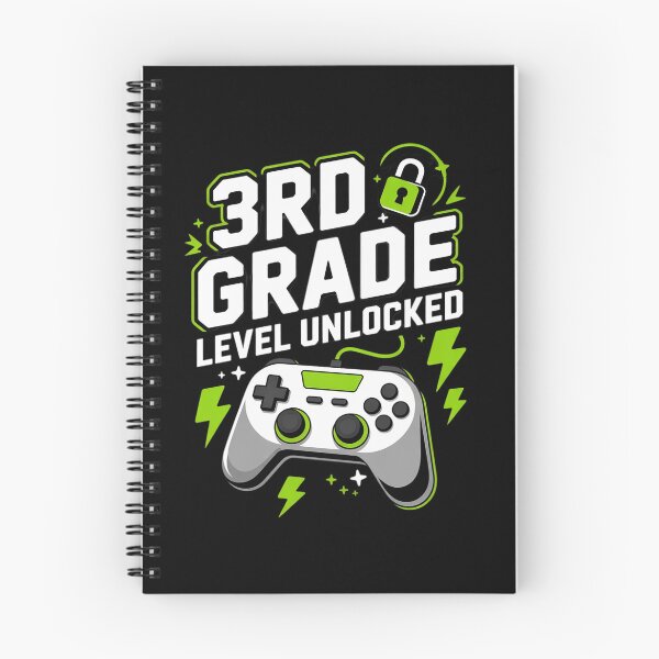 Item preview, 3rd Grade Level Unlocked Video Game Back to School Boys designed and sold by Belkisallen.