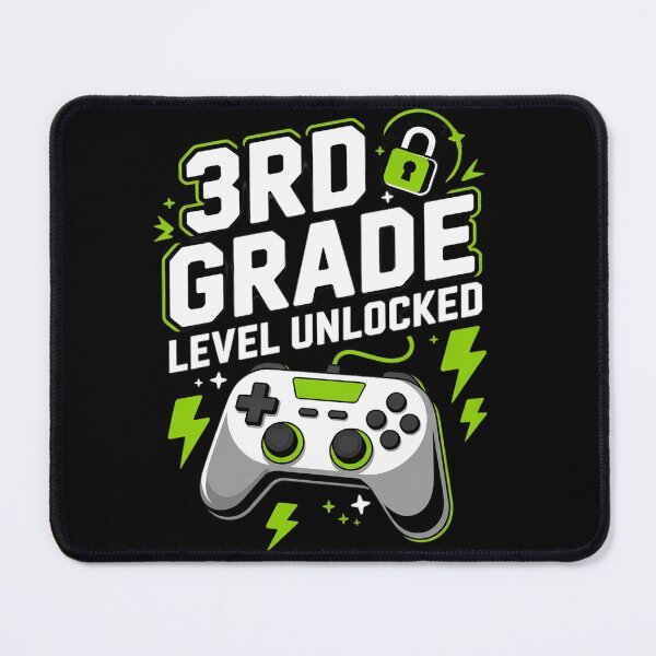 Item preview, 3rd Grade Level Unlocked Video Game Back to School Boys designed and sold by Belkisallen.