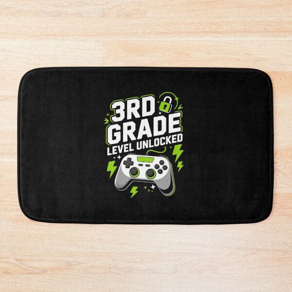 Item preview, 3rd Grade Level Unlocked Video Game Back to School Boys  designed and sold by Belkisallen.