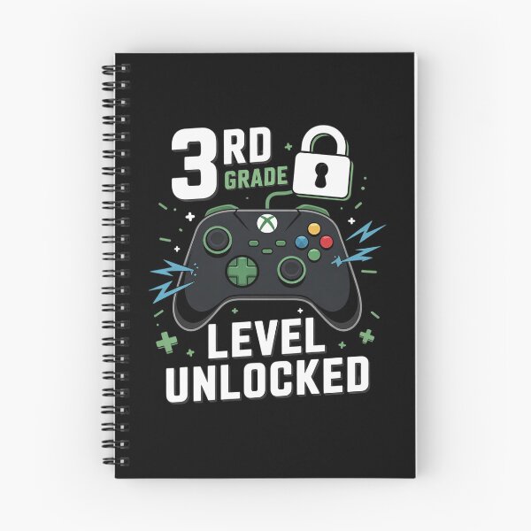 Item preview, 3rd Grade Level Unlocked Video Game Back to School Boys designed and sold by Belkisallen.
