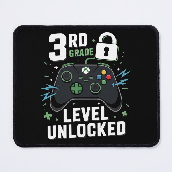 Item preview, 3rd Grade Level Unlocked Video Game Back to School Boys designed and sold by Belkisallen.