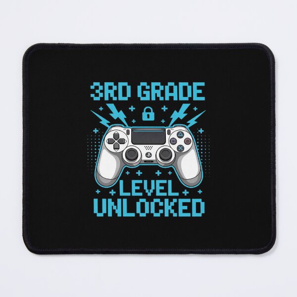 Item preview, 3rd Grade Level Unlocked Video Game First Day Boy Kid designed and sold by lilLilaBatArt.