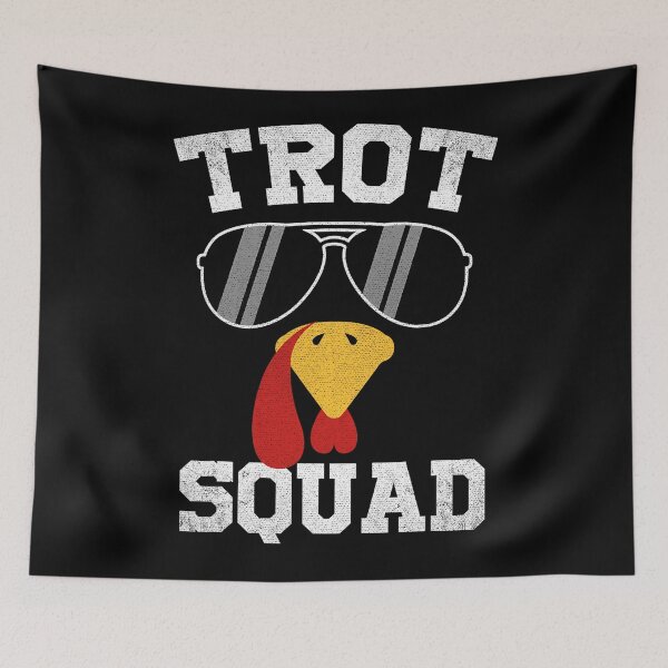 Item preview, Gobble Cute Fall Thanksgiving Trot Happy Squad 80s designed and sold by CalvinVanAuken.