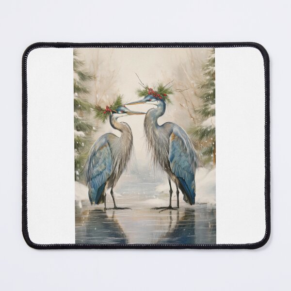 Item preview, Vintage Blue Heron Holiday designed and sold by SnorkleSupply.