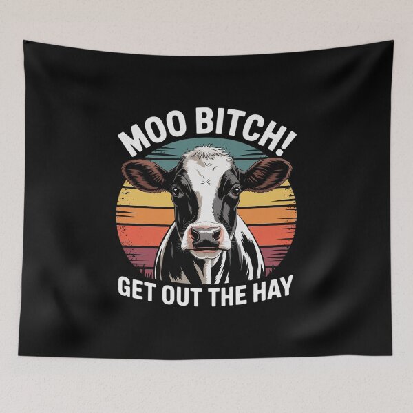 Item preview, Moo Bitch Get Out The Hay Funny Cow Pun1  designed and sold by MyzoToyota.