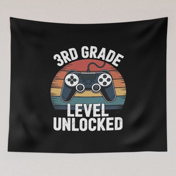 Item preview, 3rd Grade Level Unlocked Video Game Back To School T  designed and sold by Belkisallen.