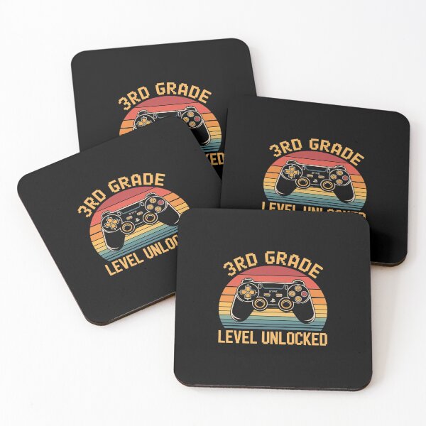 Item preview, 3rd Grade Level Unlocked Video Gamer Back to School Boys  designed and sold by lilLilaBatArt.