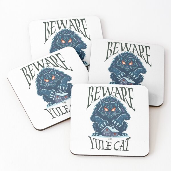 Item preview, Beware the Yule Cat – Icelandic Folklore Art designed and sold by EchoesofMyths.