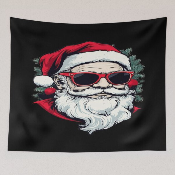 Item preview, Cool Santa Christmas Design – Retro Holiday Vibes with Sunglasses & Festive Flair designed and sold by Bright Nest Studio.