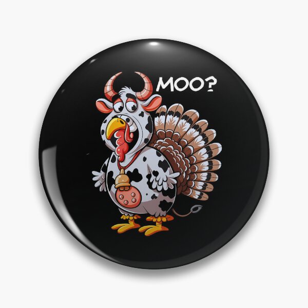 Item preview, Turkey Thanksgiving Day Cow Moo Funny 90s Holiday Festive designed and sold by rebeccathanuos.