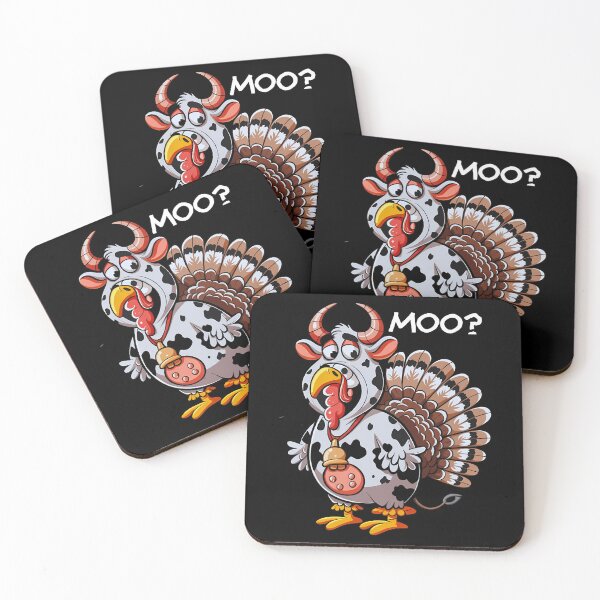 Item preview, Turkey Thanksgiving Day Cow Moo Funny 90s Holiday Festive designed and sold by rebeccathanuos.