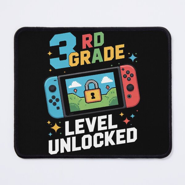Item preview, 3rd Grade Level Unlocked Video Gamer Boy Kids Back To School designed and sold by Belkisallen.