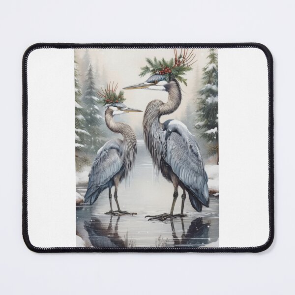 Item preview, Vintage Blue Heron Holiday designed and sold by SnorkleSupply.